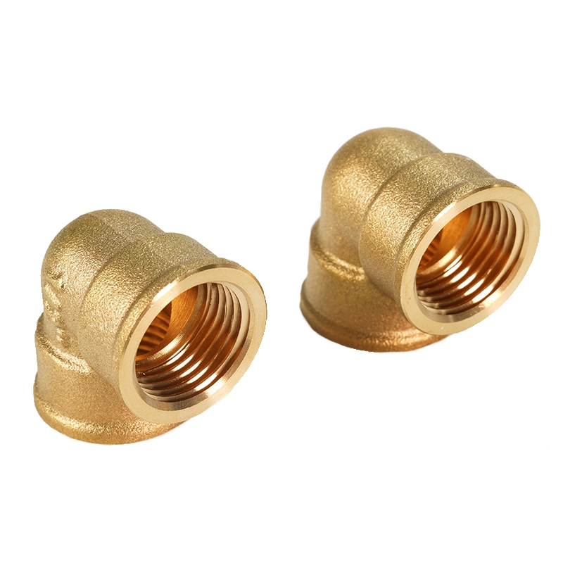 High Quality Lead Free Brass 1" Female Straight Elbow Gas Water Pipe Pex Fitting Brass Screw Fitting