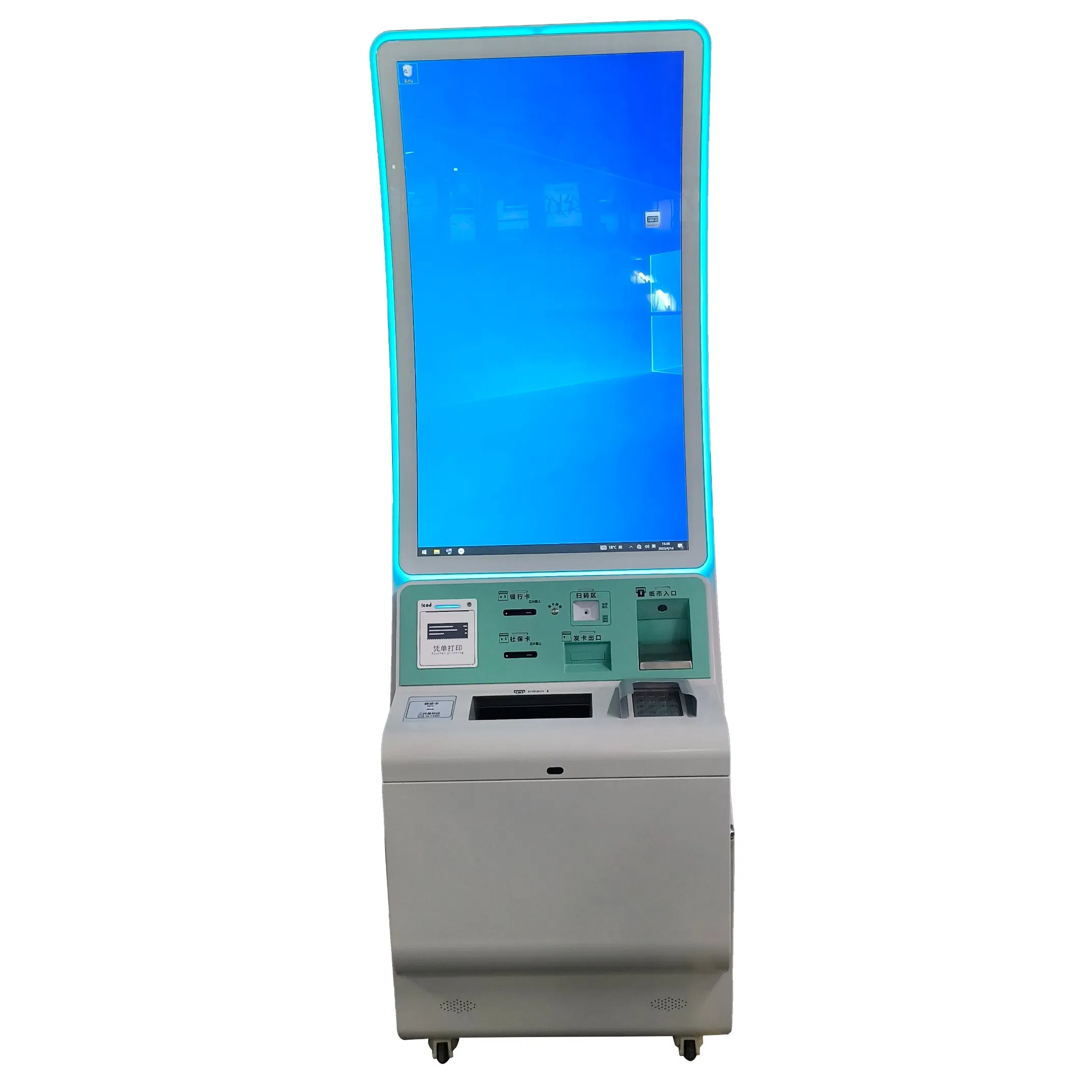 OEM 32''/43'' Curved Touchscreen Coin Cash Payment Kiosk Money Currency Exchange ATM Machine