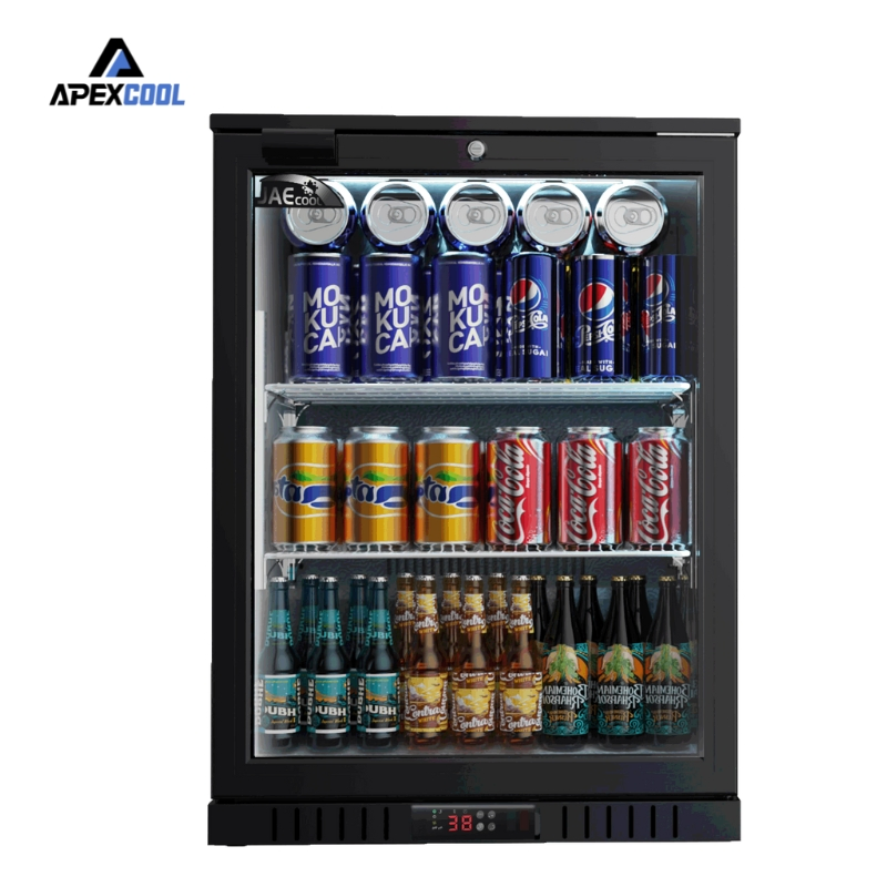 Small Size Glass Door Beverage Display Cabinet Beer Fridge Commercial Drink