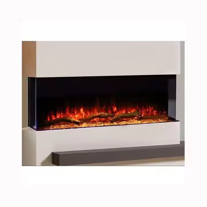 Realistic Flame Effect for Home Home Appliance 3 Sided Electric Fireplace
