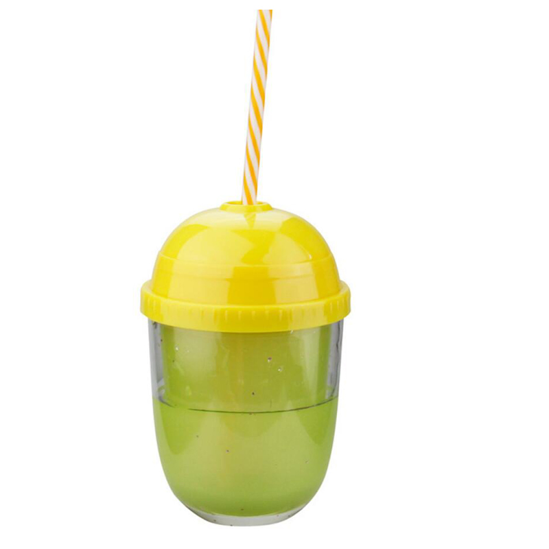 Детская пластиковая бутылка для воды с трубочкой 12 унций