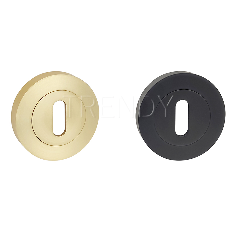 Door Handle Fitting Accessories Zinc Alloy Lock Cover Round Escutcheon Hardware (ZR03-CL)