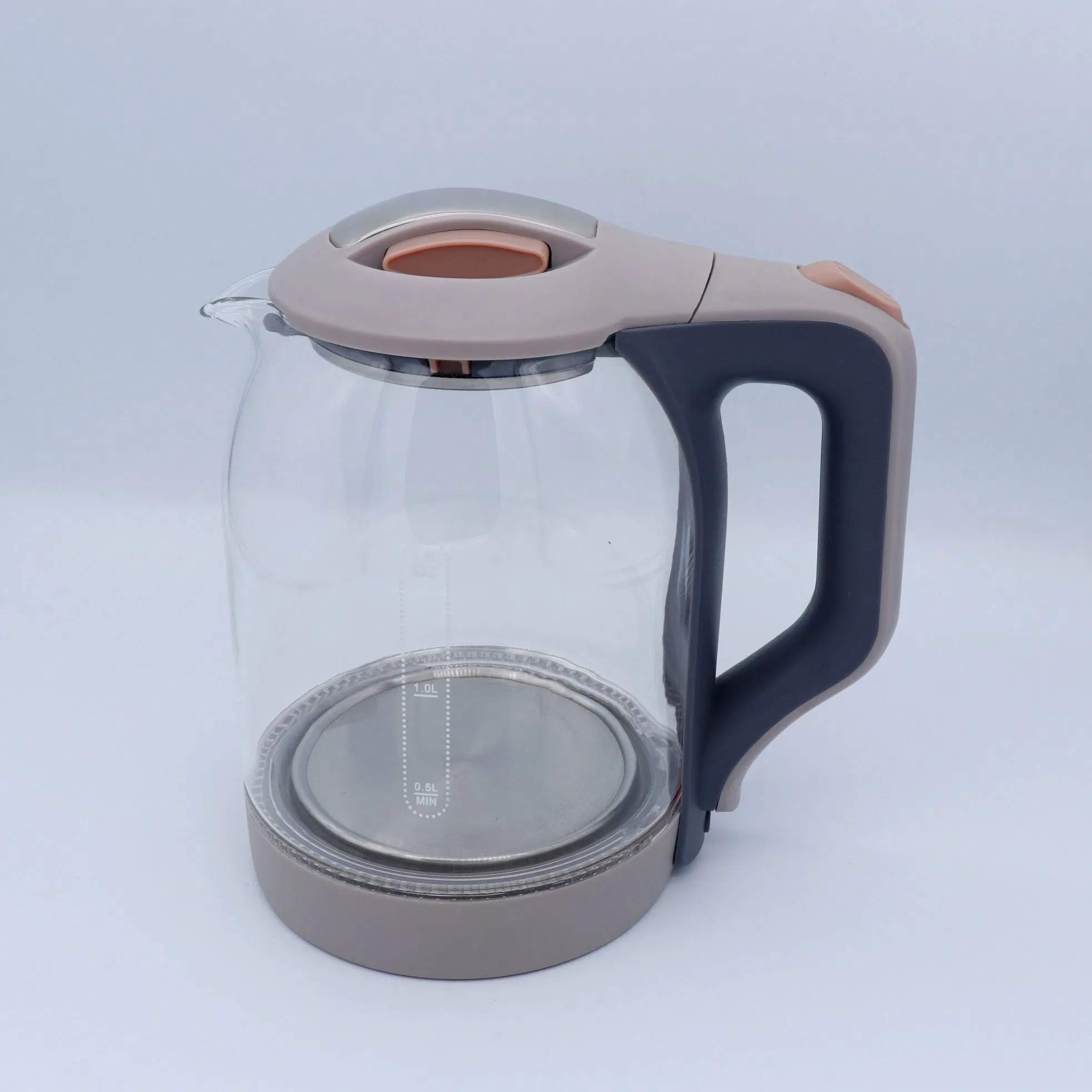 Transparent Glass Pot Electric Kettle with Blue LED Light