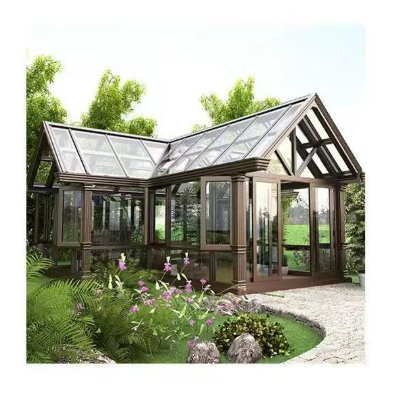 Garden Greenhouse, Solarium, Glass Conservatory, Aluminum House