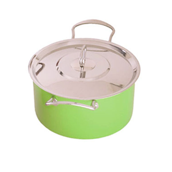 Набор кастрюль из нержавеющей стали с цветным покрытием