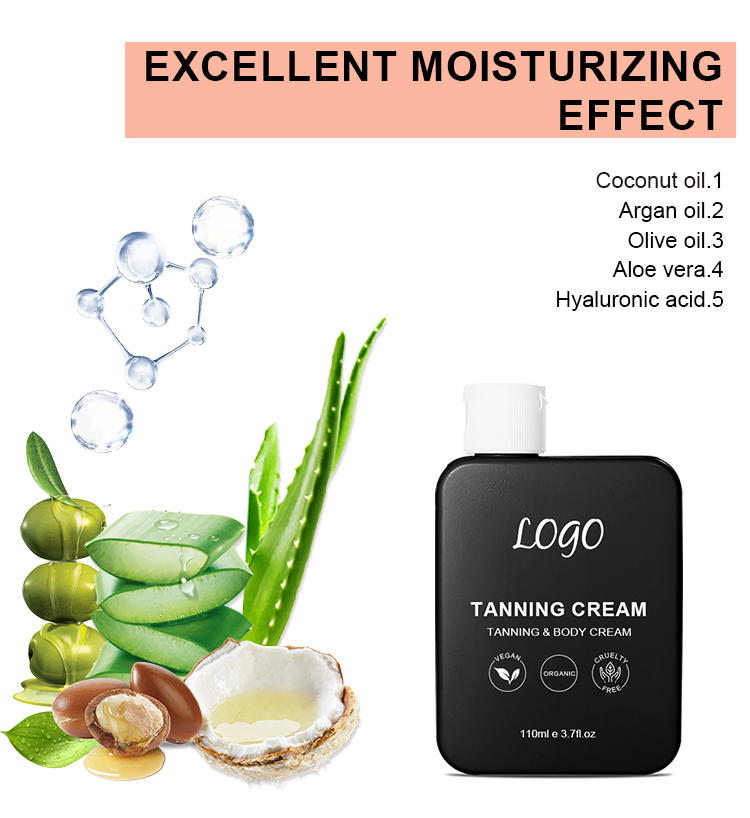 Daily Face Sunless Tanner Moisturiser Infused with Self Fake Tan Face Moisturizing Tanning Cream