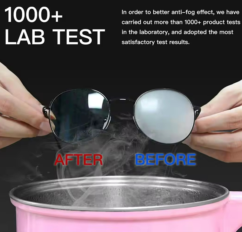 Antifog Eyeglasses Lens Clean Wet Wipes Disposable Anti Fog Misting Wet Tissue Glasses Lens Clean