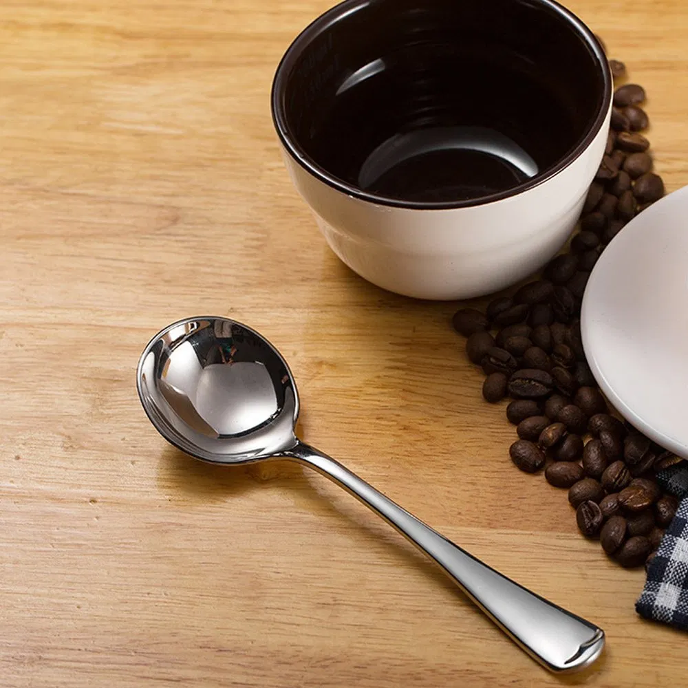 Novel Design Stainless Steel Dessert Yogurt Salad Coffee Tea Spoon