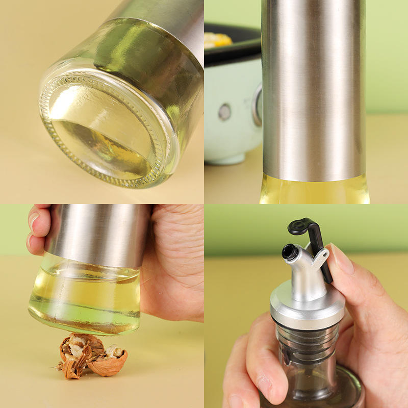 Transparent Manufacturer Low Price Essential Glass Oil and Vinegar Dropper Bottles with Nozzle Cap