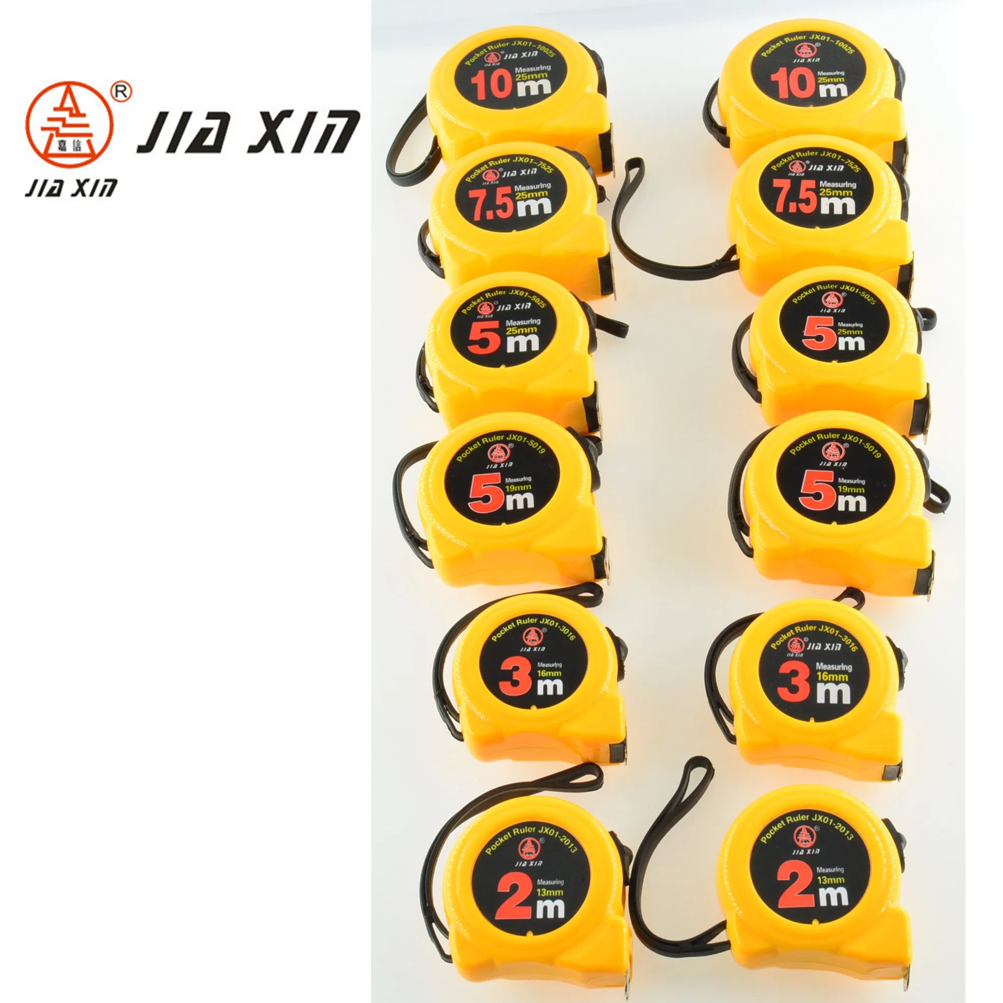 10m Steel Tape Measure with Nylon Coated Dual Blade and Magnetic Hook