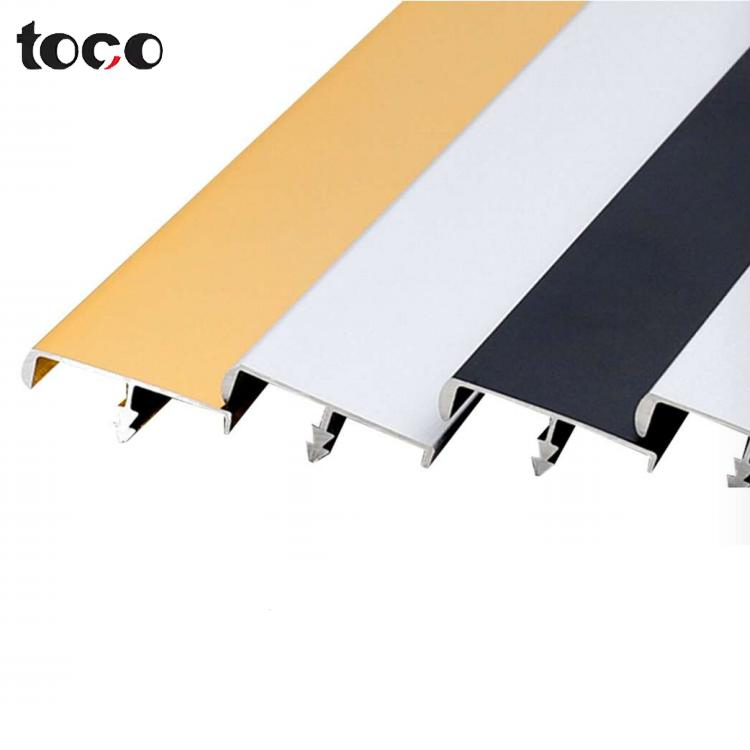 Multiple Color Square Aluminum Edge Banding Profile Corner Tile Trim