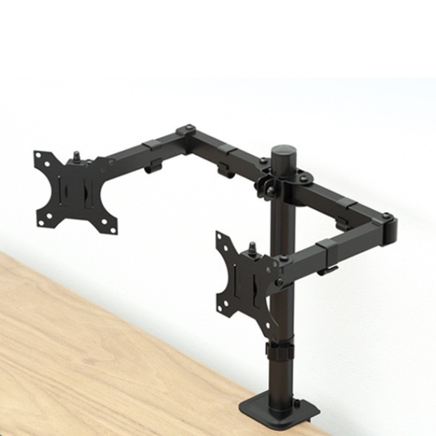 13-28 Inch Monitor Holder with Clip for Dual Monitor Configuration