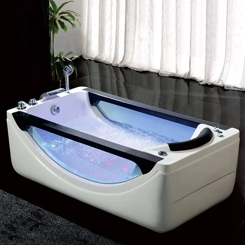 Угловая массажная ванна с гидромассажем