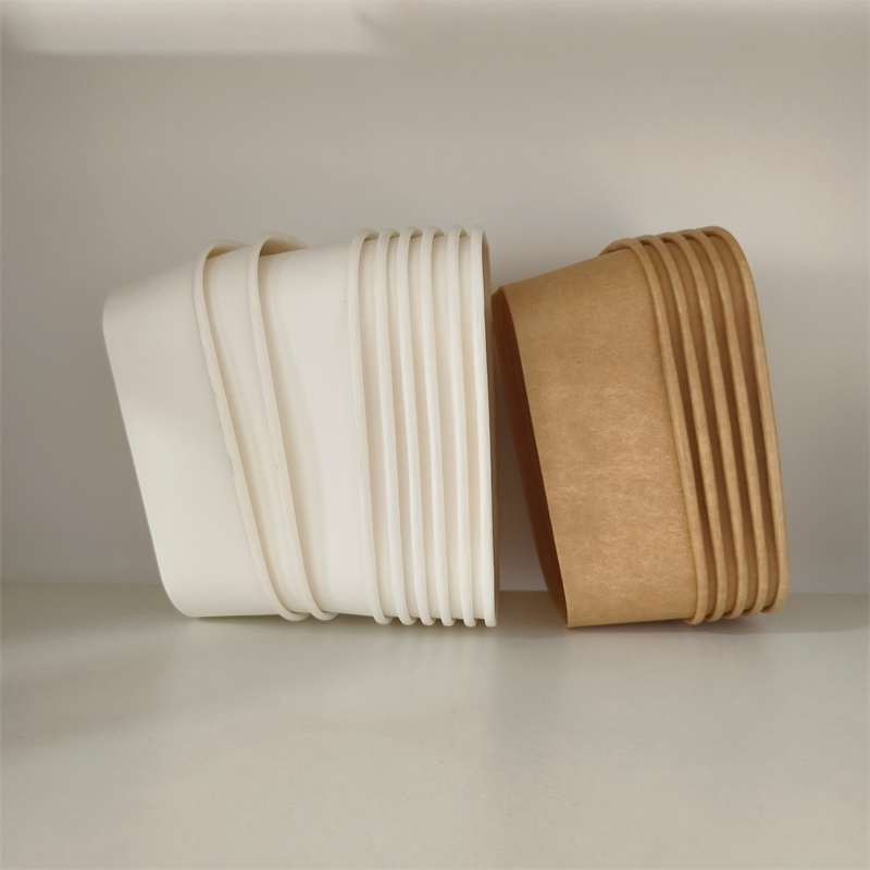 Factory Lunch Food Kraft Paper Salad Disposable Bowl