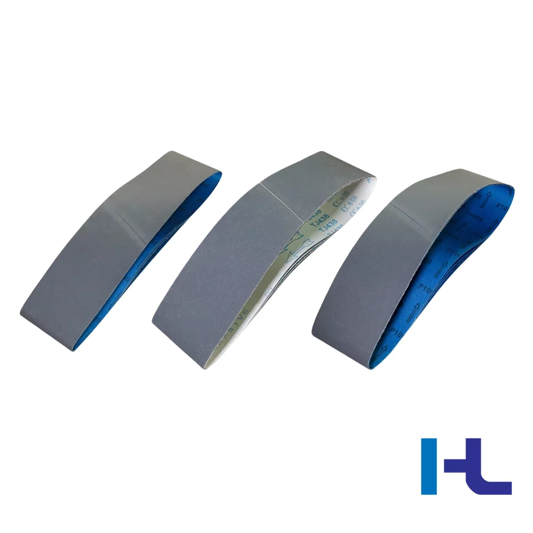 Silicon Carbide Abrasive Cloth Endless Sanding Belts for Polishing Wood Stainless Steel Metal Surface Grinding and Rust Removing