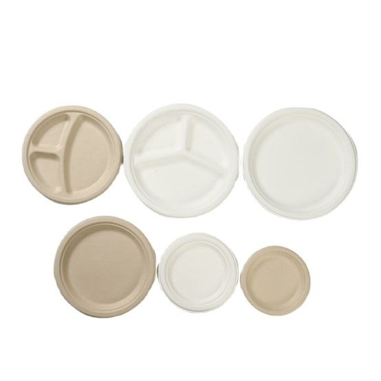 Custom Logo New Years Round 10 Inch Set Party Birthday Biodegradable Disposable Paper Plate