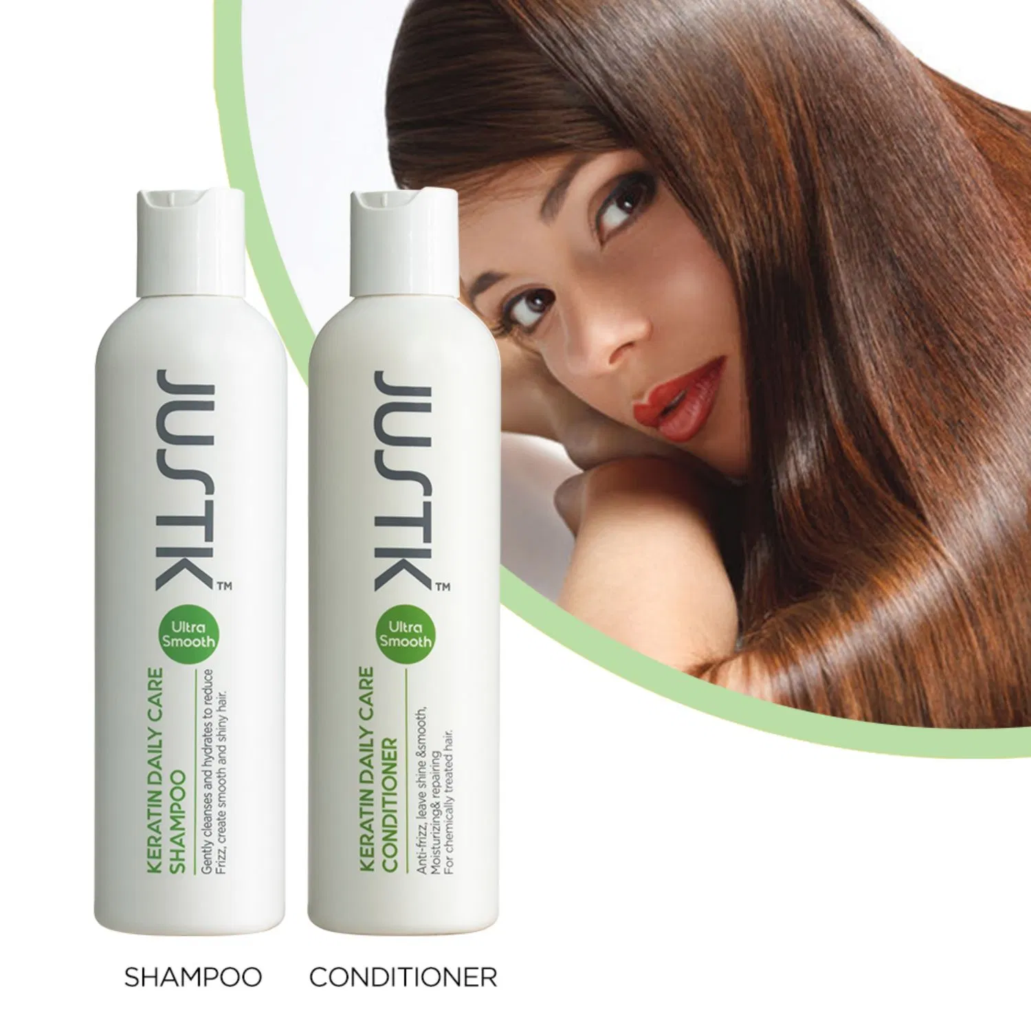 Wholesale Keratin Hair Care Set Keratin Shampoo and Conditioner Justk Hair Product