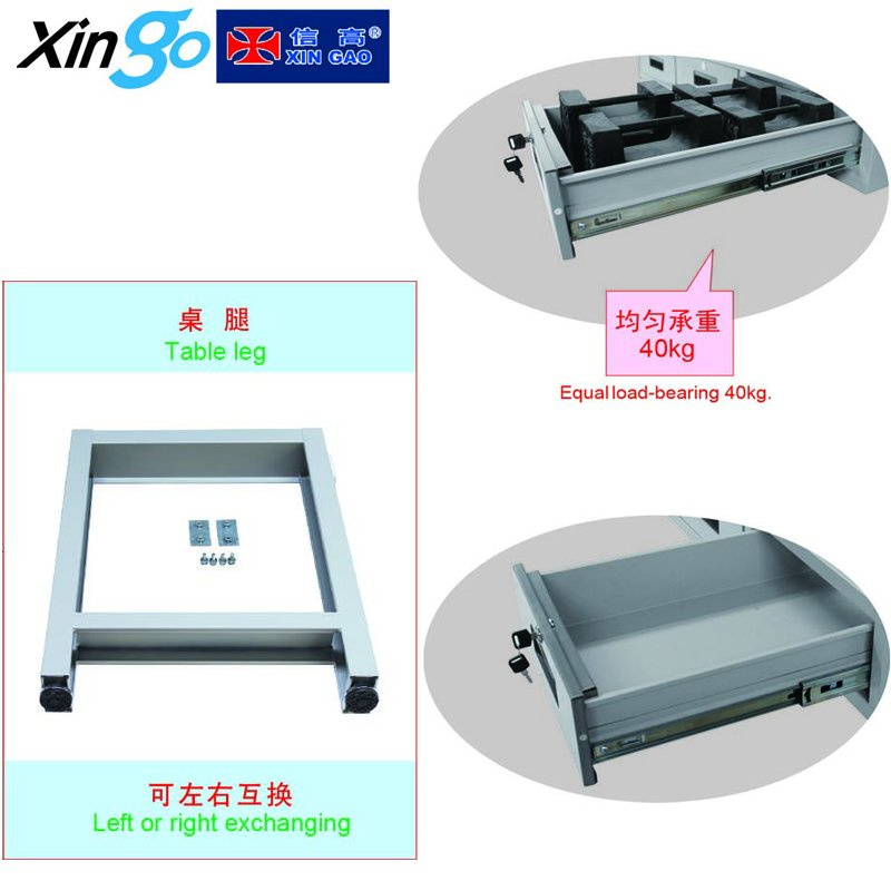 1.5 Meter Steel Industrial Folding Workbench with 1 Drawer