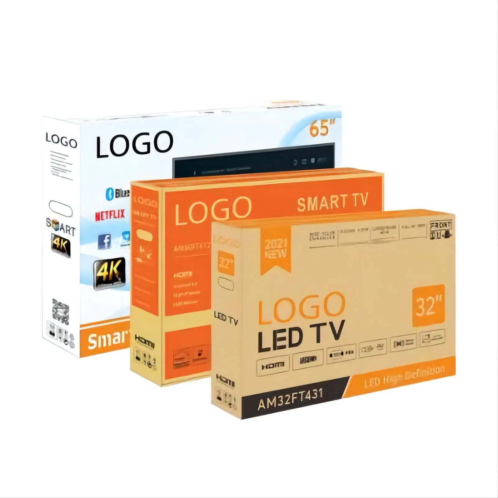 32 43inch DC12V Tempered Glass Solar Powered LED LCD TV Smart TV