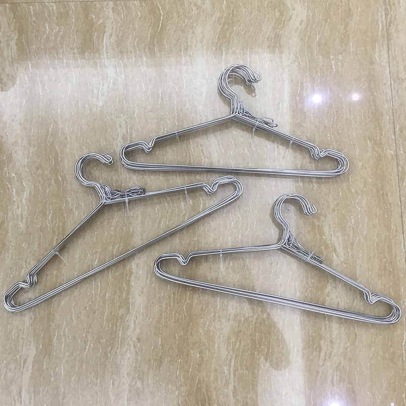 304 Stainless Steel Solid Hanger Wholesale Children's Hanger Adult Metal Clothes Rack