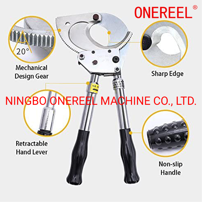 Hydraulic Cable Cutter Ratchet Cutting Tool for Steel Cable Wire Rope