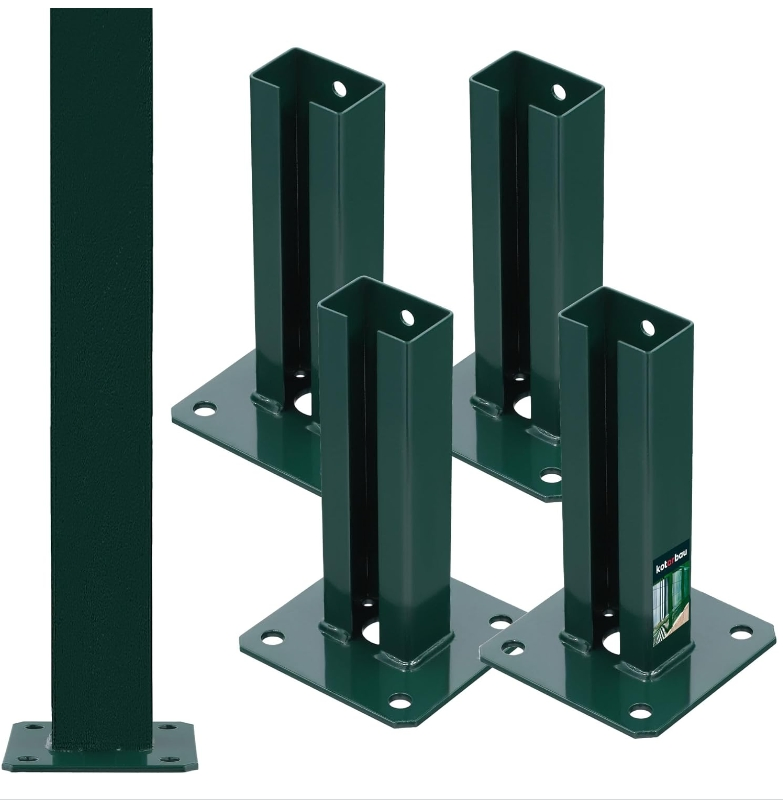Fence Steel Post Brackets for Fencing/Screw on Post Base/Steel Fence Post with Base Plate