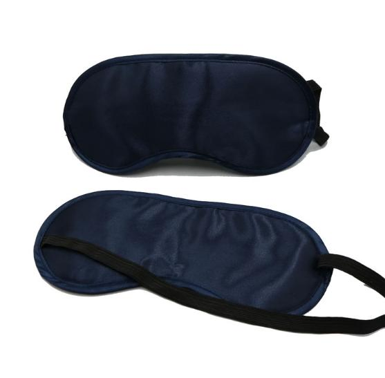 Custom Satin Sleep Eye Mask Solid Color Light Eye Shade for Travel and Work