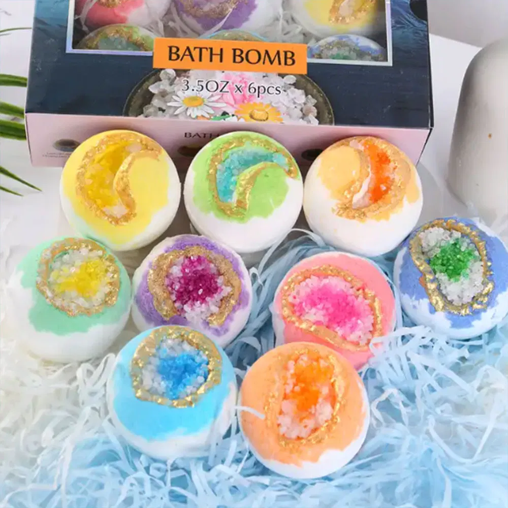 Sea Salt Bath Salt Ball Rose Bath Salt Ball Round Bath Bomb
