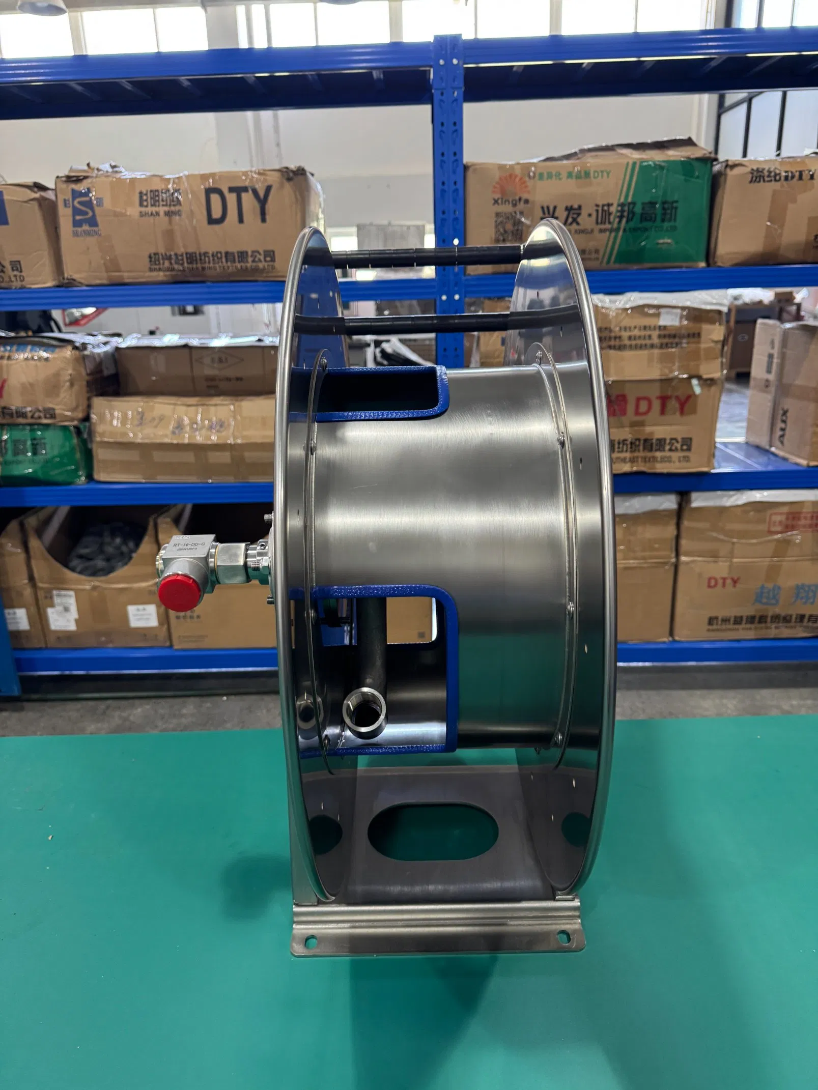 1 Inch Auto Rewind Stainless Steel Spring Hose Reel