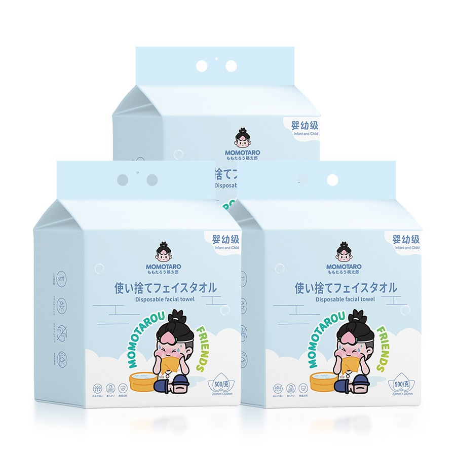 Wholesale Custom 1 Pack 50 Ultra Soft Biobased Face Towel Disposable Washcloth for Adults, Children, Elderly