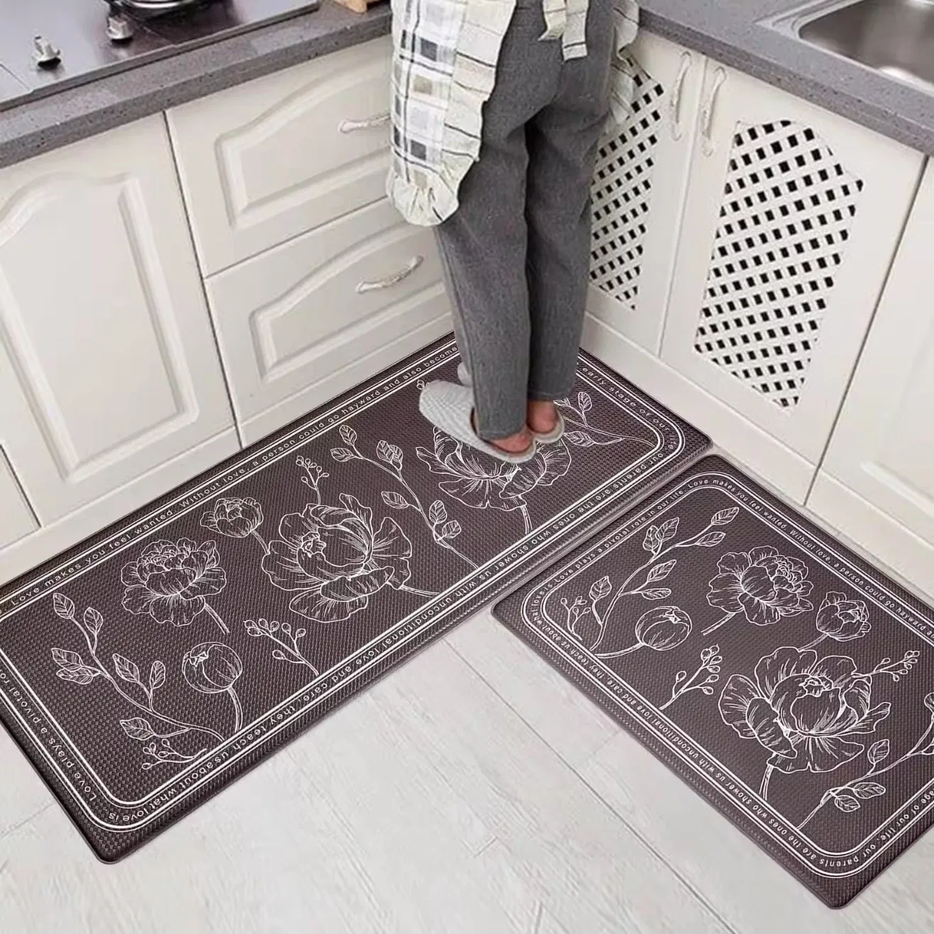 Premium Waterproof Kitchen Mat for Anti-Fatigue Comfort and Safety