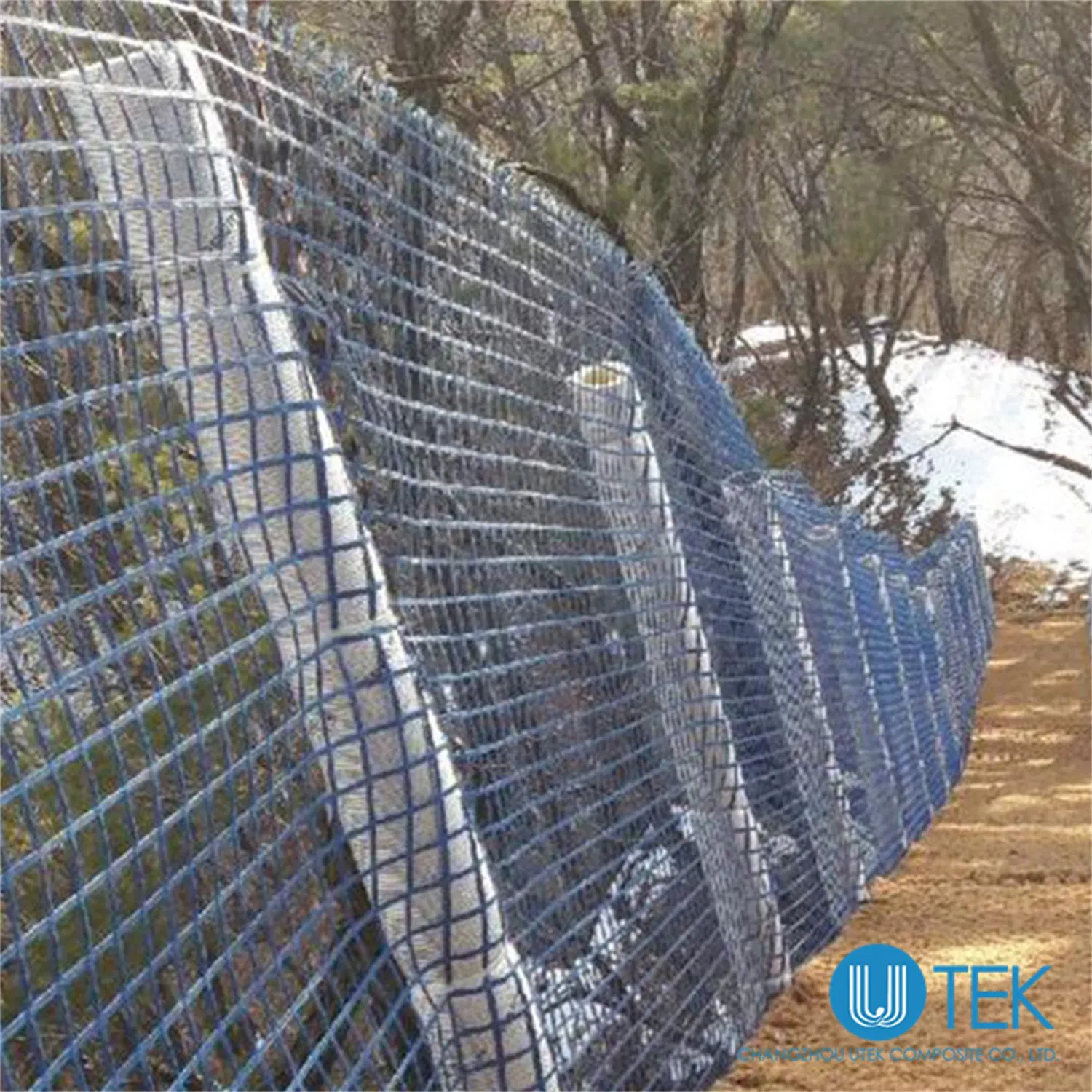 30-30kn/M Biaxial Polyester Geogrid with PVC Coating