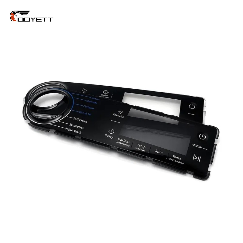 Doyett OEM Custom in Mold Labeling Plastic Cover User Control Panel Home Appliances Faceplate