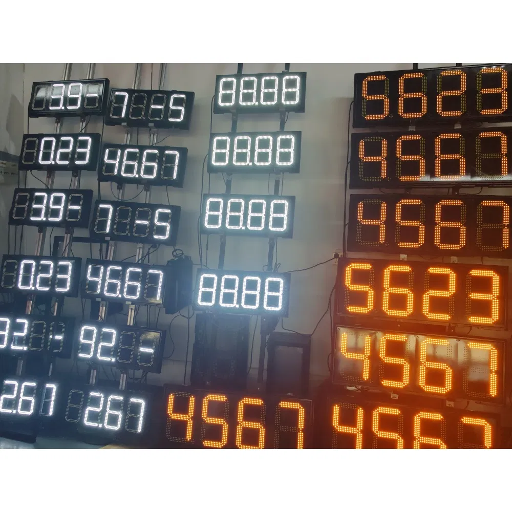 8inch10inch12inch16inch18inch20inch 7 Segment LED Price Display LED Digital Petrol Station Outdoor LED Display