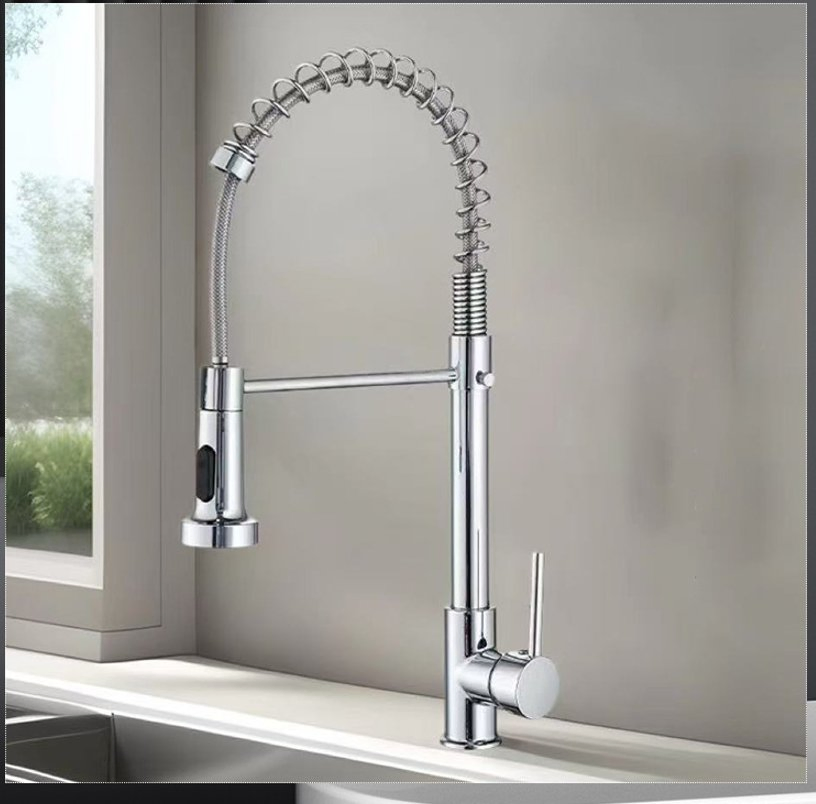 Modern Design Stainless Steel Pull out and Pull Down Sprayer Kitchen Mixer