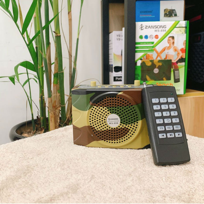 Ws898 Bird Call Catching Bluetooth Amplifier Outdoor Camouflage Remote Control Speaker