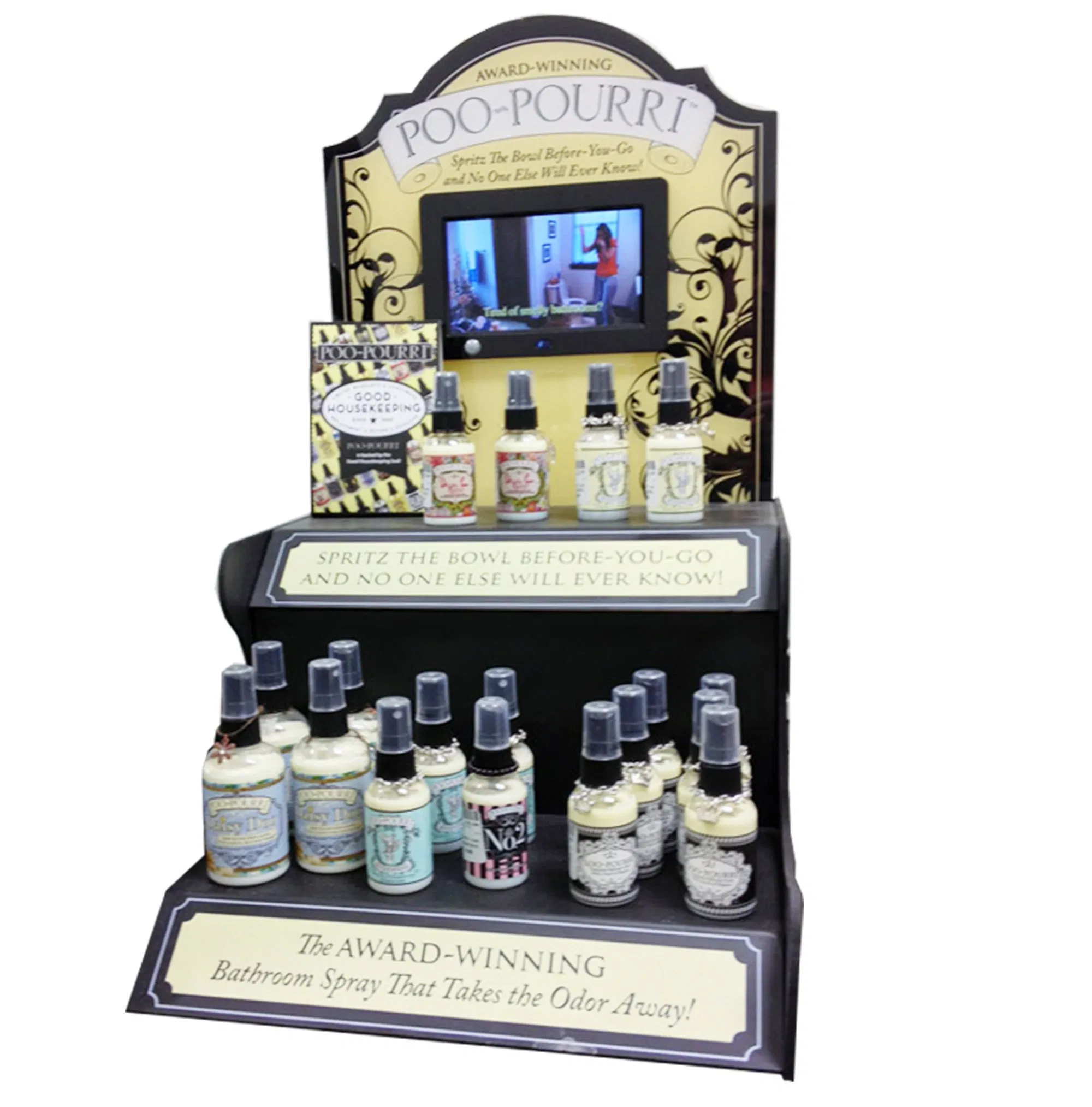 Nail Promotion Branding Acrylic Counter Table Top Display Stand