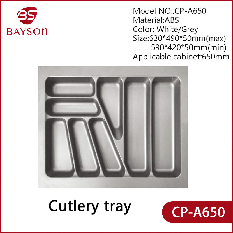 Cp-A650 Kitchenware Plastic Utensil Drawer Box Insert cutlery Tray