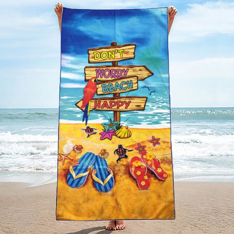 Custom Logo Tourist Souvenir Gift Waffle Kitchen Cotton Customize Print Tea Towels