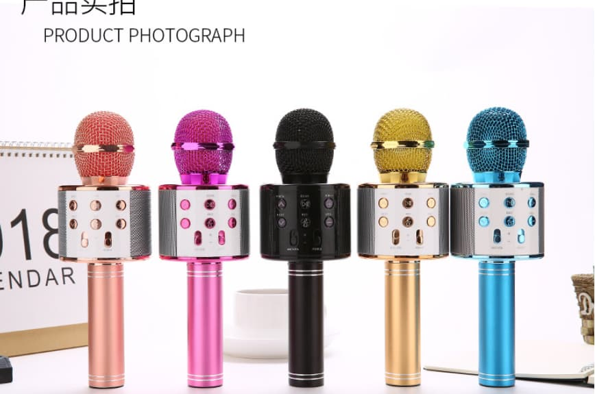 USB Wireless Karaoke Speaker Kid Microphone with Extremely High Sound Sensitivity