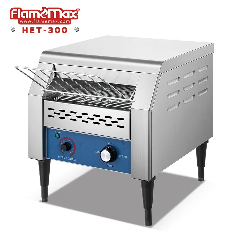 Stainless Steel Electric Commercial Bread Conveyor Toaster for Restaurant (Het-150)