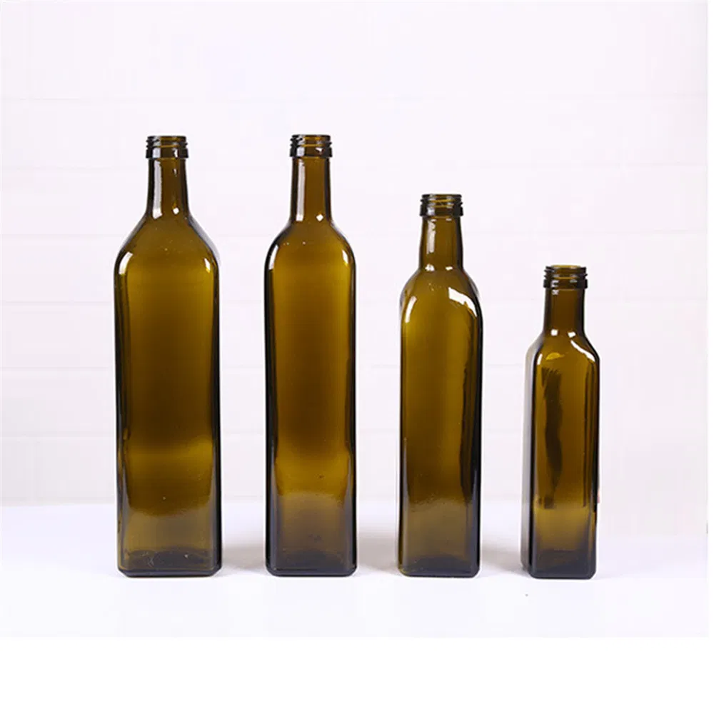 100ml/250ml/500ml/750ml Dark Green/Brown Color Olive Oil Glass Bottle