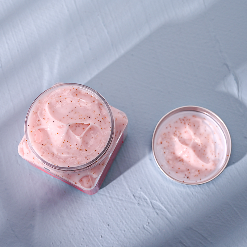 Beauty Cosmetics Skin Care Exfoliating Bath Salt Strawberry Body Scrub Facial Scrub