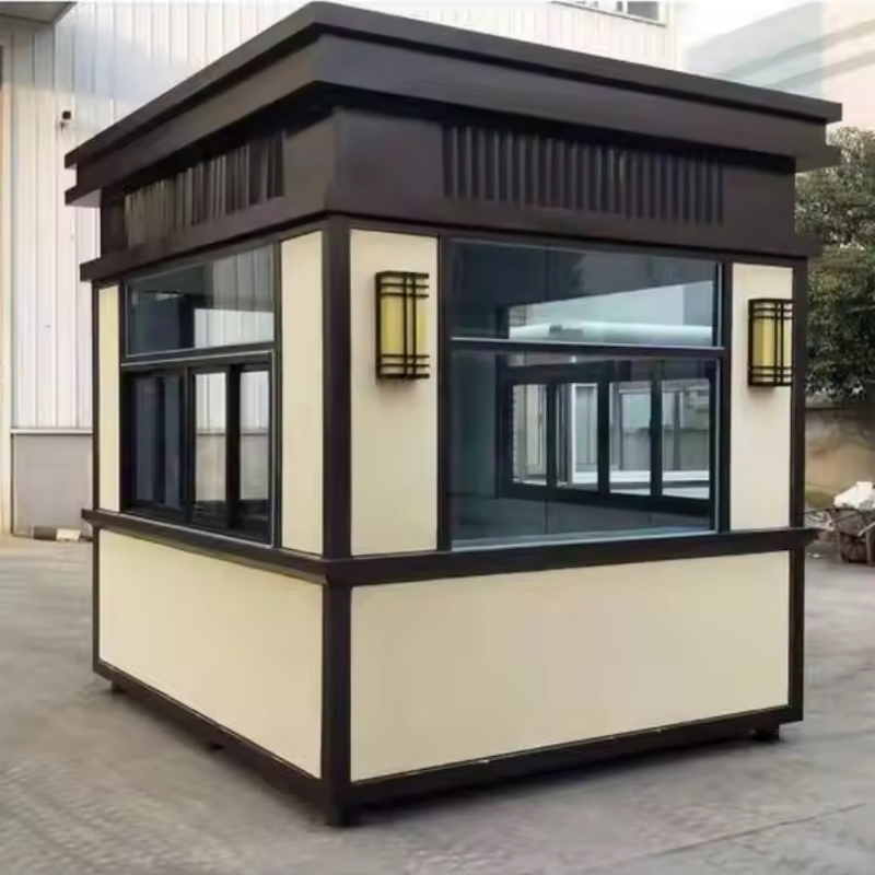 Prefabricated Customized European Fashion Design Safe Metal Large Space Mobile Security Guard Box for Schools