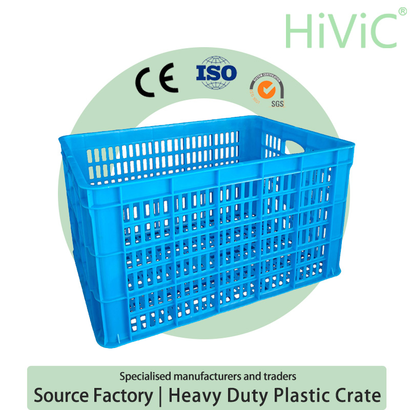 China Manufacturer PP 100% Food Grade Folding Nestable Stackable Collapsible Moving Turnover EU Lobster Bread Bale Egg Mike Logistaic Mesh Tote Crate