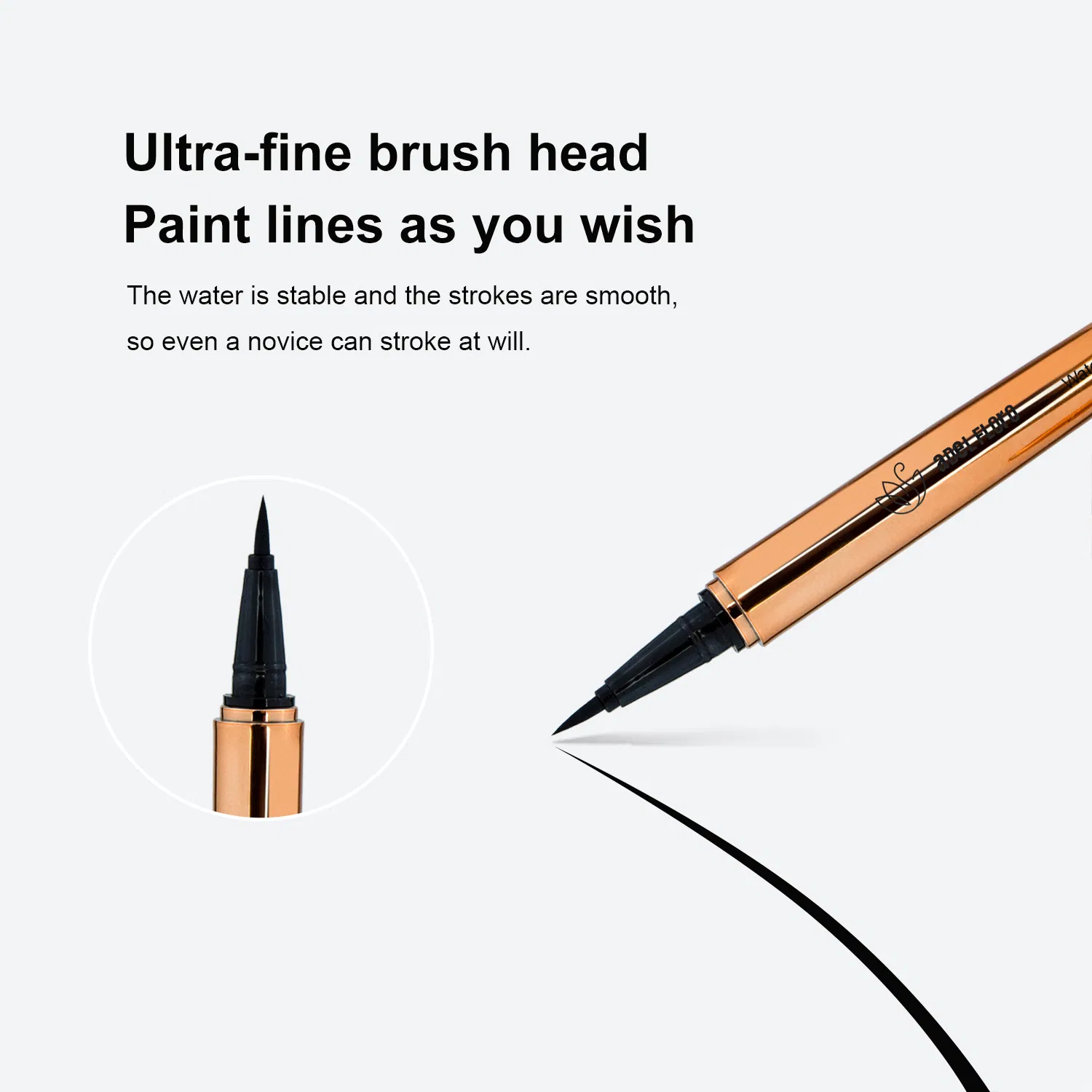 Best Permanent Natural Vegan Brown Black Waterproof Smudge Proof Liquid Eyeliner Eom