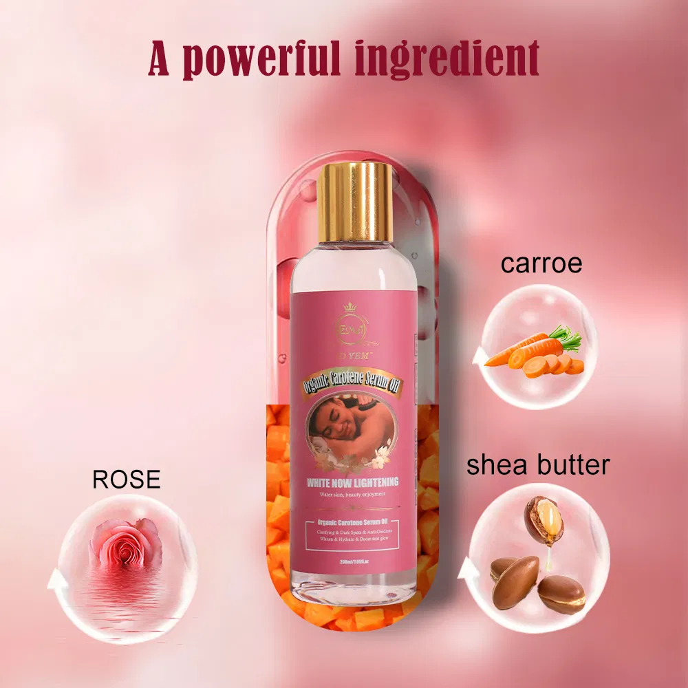 OEM Customized Wholesale Body Care Essential Oils Whitening Anti Wrinkle Revitalizing Skin Organic Carotene Serum Oil