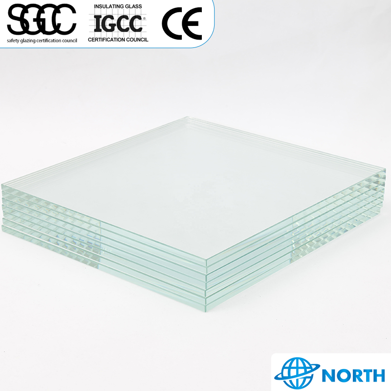 High Quality CE Certified Ultra Clear 8mm 10mm Tempered Laminated Glass for Curtain Wall