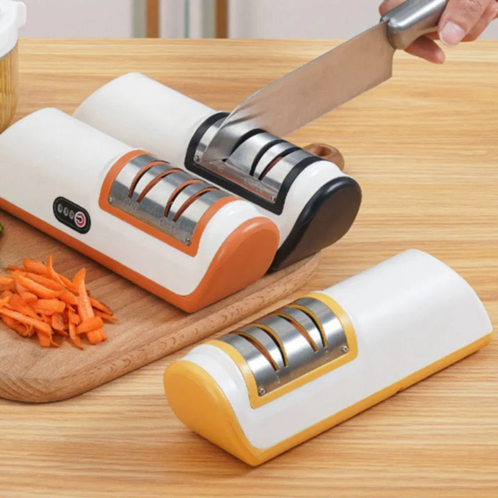 Easy Carry Stable Performance Automatic Electric Knife Sharpener for Sushi Restaurant