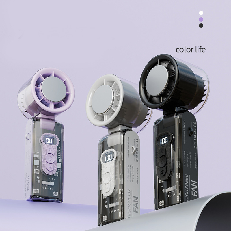 Convenient Portable Outdoor Handheld High-Speed Cooling Fan with Long Battery Life